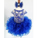 Infant/toddler/baby/children/kids Girl's glitz Pageant evening/prom Dress/clothing G225(Royal Blue)